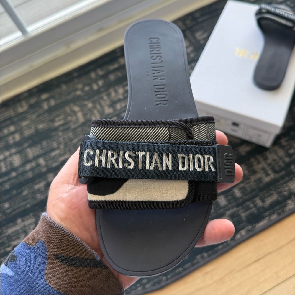 Christian Dior Stretch Camouflage Evolution slides color Deep Blue size 38 - Picture 7 of 14